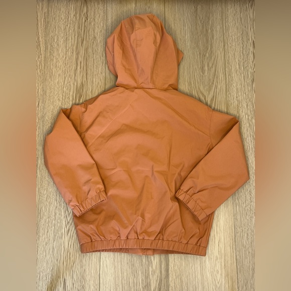 Miles the label rust orange ruffle girls rain coat jacket - Picture 4 of 5